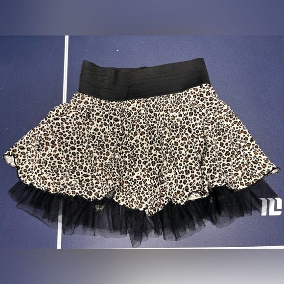 Animal print skirt with tulle underskirt size small - Picture 1 of 3
